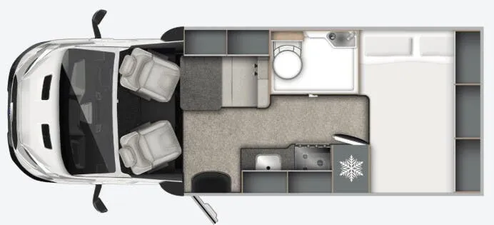 Auto-Trail Excel 620G floor plan