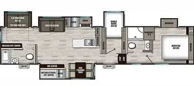 Coachmen Chaparral 373MBRB floor plan