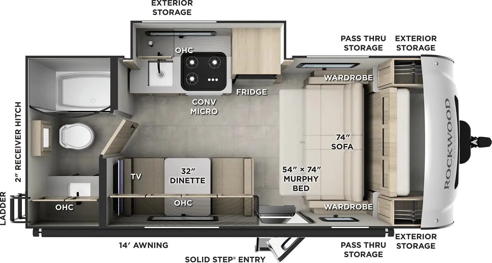 2026 Forest River GEO PRO G19FDS - Floor plan