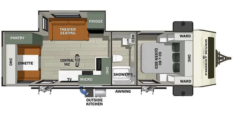Forest River No Boundaries 20 Series NB20.7 floor plan