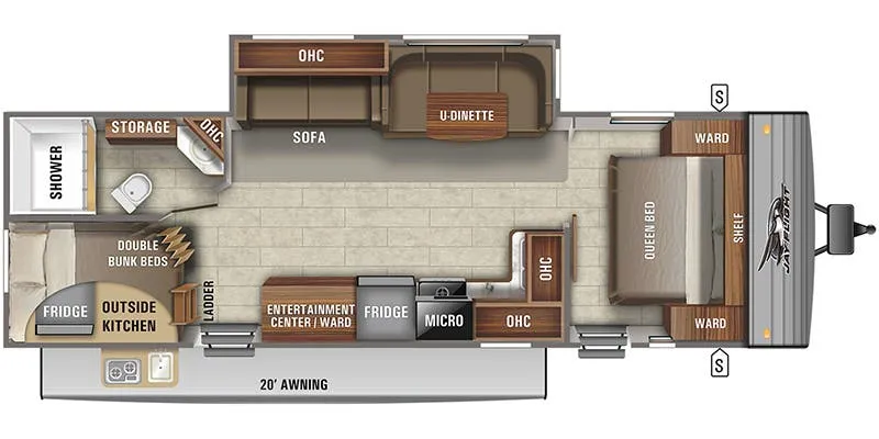 2020 Jayco Jay Flight SLX 286BHSW floor plan