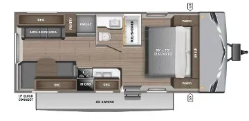 2026 Highland Ridge Open Range Colt 21QB - Floor plan
