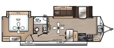 Coachmen Catalina Destination 33FKDS floor plan