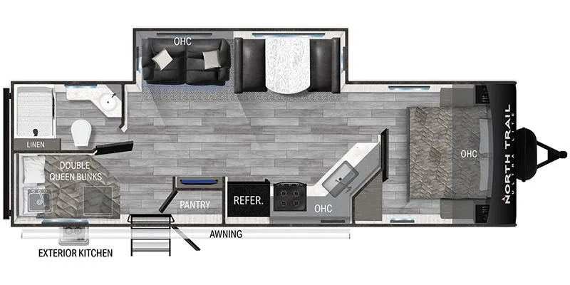 Heartland North Trail Ultra-Lite NT 29BHP floor plan