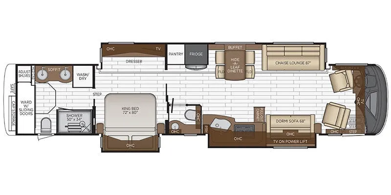 Newmar Essex 4551 floor plan