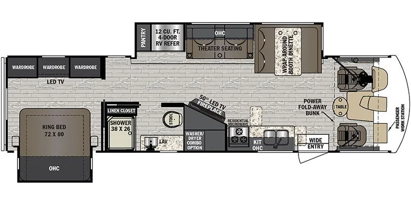 2020 Forest River FR3 33DS - Floor plan