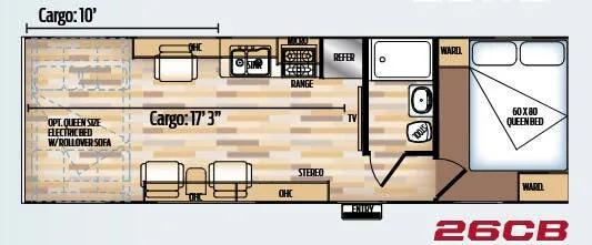 Coachmen Adrenaline 26CB floor plan