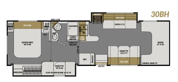 Coachmen Freelander 30BH floor plan