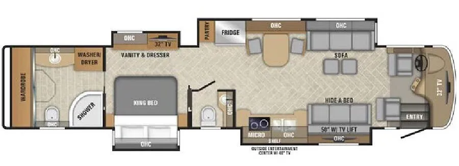Entegra Coach Aspire 44W floor plan