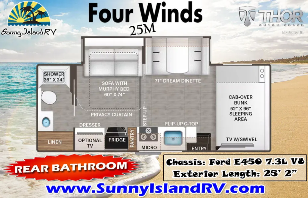 2023 Thor Motor Coach Four Winds 25M - Photo 3