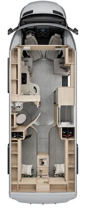 Leisure Travel Unity U24TB floor plan
