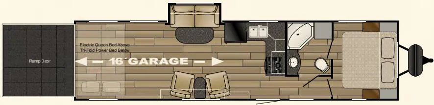 Cruiser RV Stryker ST 3316 floor plan