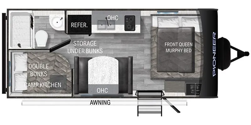 Heartland Pioneer PI BH 170 floor plan