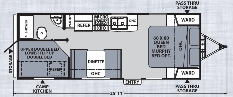 Coachmen Apex Ultra-Lite 226BH floor plan