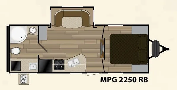 Cruiser RV MPG 2250RB floor plan