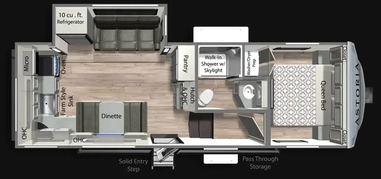 Dutchmen Astoria 230ML floor plan