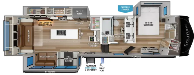 Grand Design Solitude 370DV floor plan