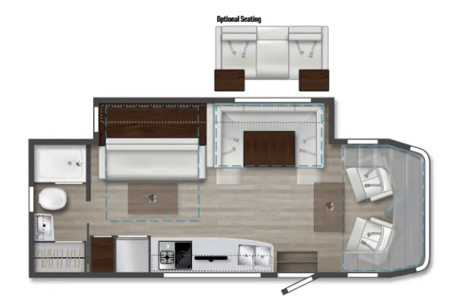 Winnebago Navion 24D floor plan