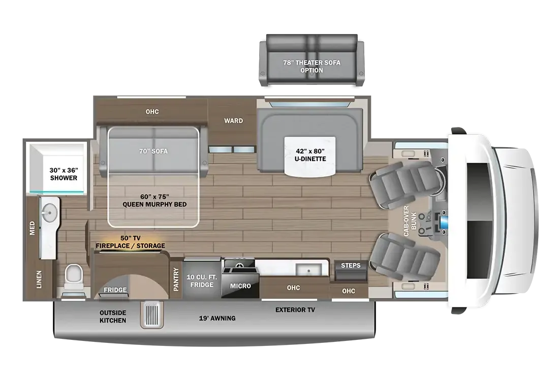 Entegra Coach Odyssey 26M floor plan