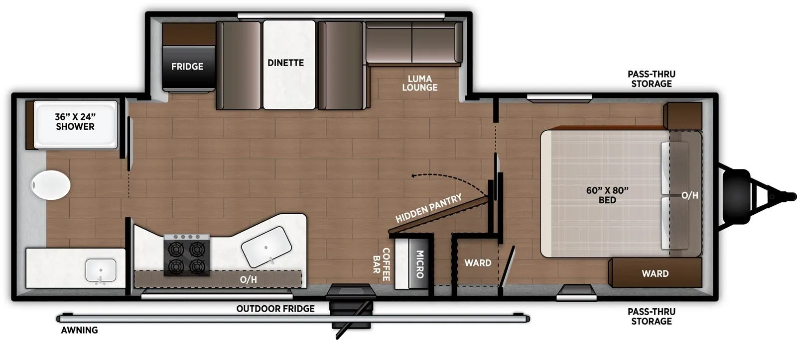 Forest River Airelume 255 floor plan
