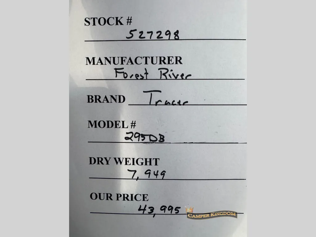 2027 Forest River Tracer 295DB, Photos photo 30