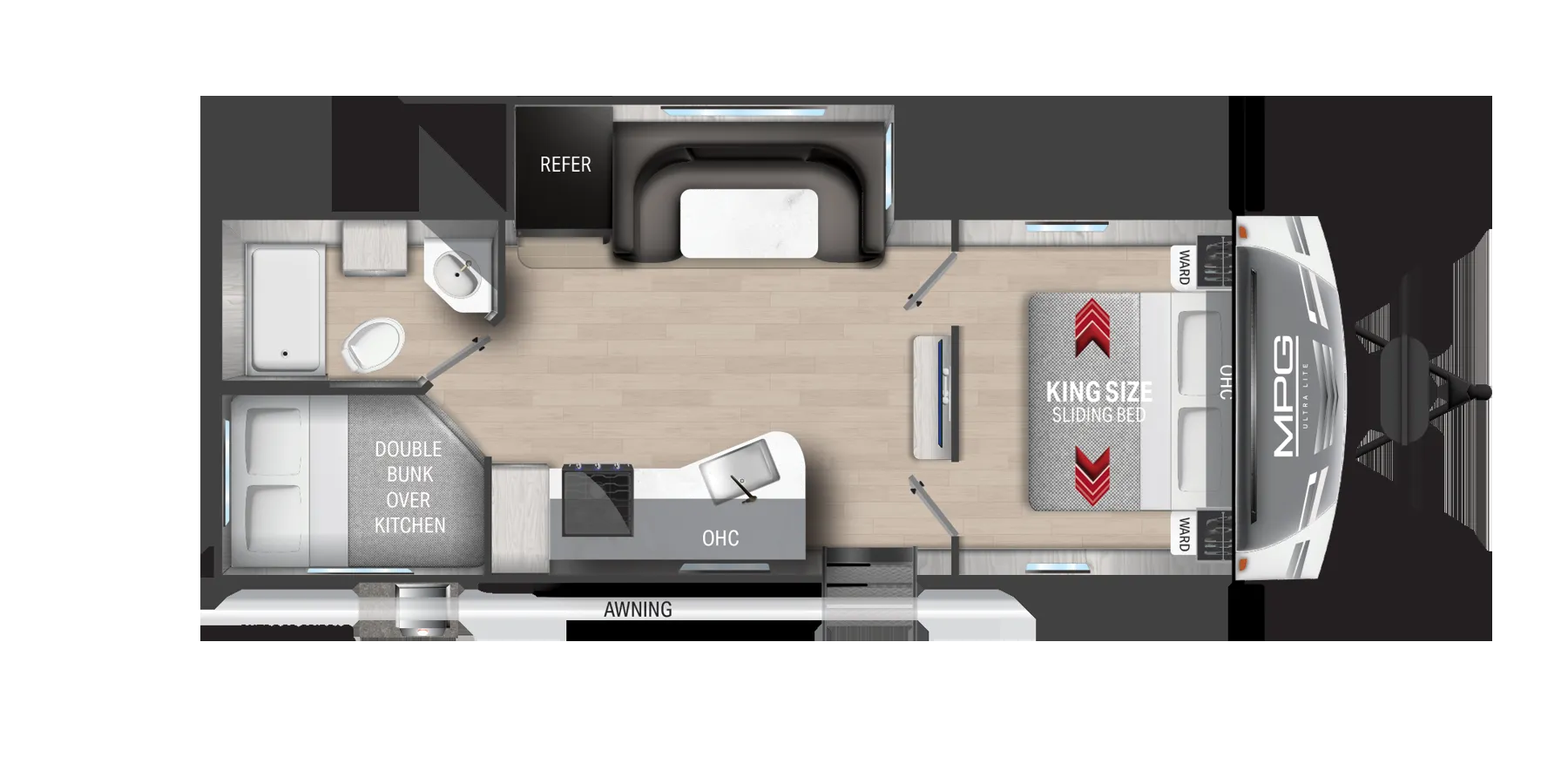 Cruiser RV MPG 2500BH floor plan