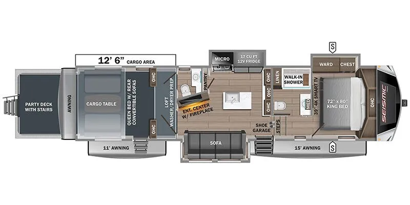 Jayco Seismic Luxury Series 3512 floor plan