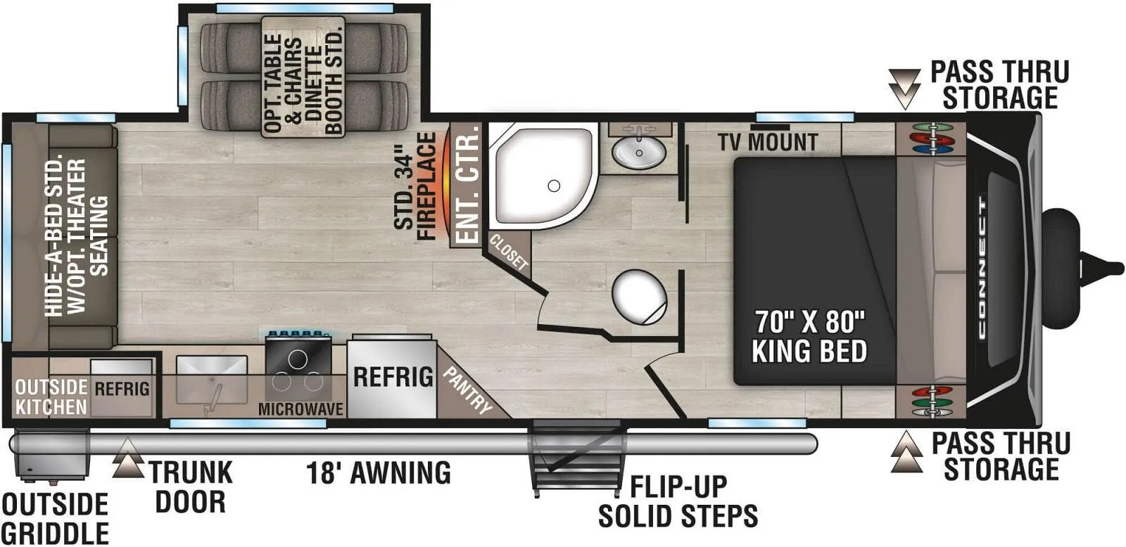 K-Z Connect C241RLK floor plan
