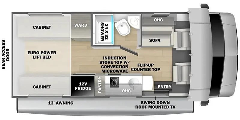 Forest River Sunseeker Classic 2030RP floor plan