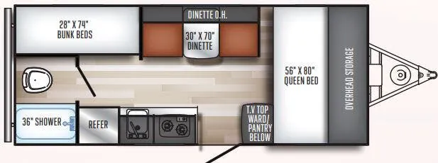 Palomino Real-Lite Mini RL 177 floor plan