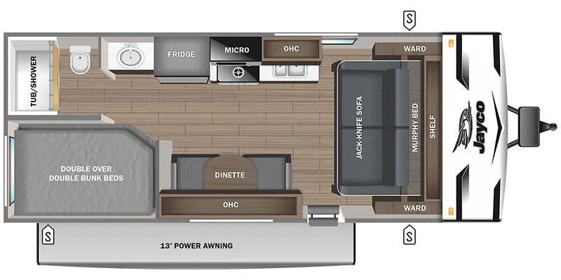 2024 Jayco Jay Flight SLX 211MBW floor plan