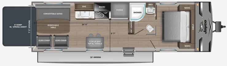 2024 Jayco Jay Flight 255THW floor plan