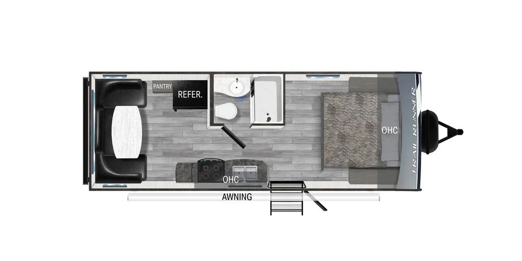 2022 Heartland Trail Runner 211RD floor plan