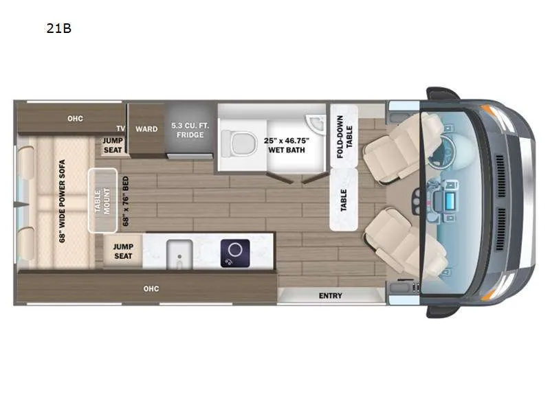 2026 Entegra Coach Expanse 21B - Floor plan