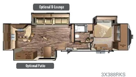 Highland Ridge Open Range 3X 3X388RKS floor plan