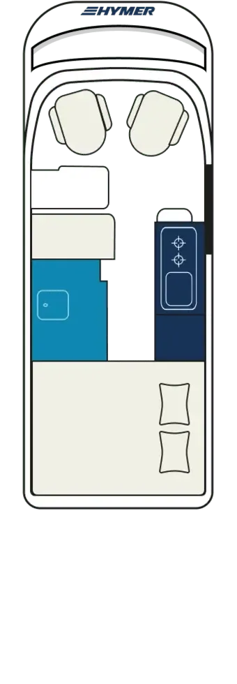 Hymer Redwood 600 floor plan