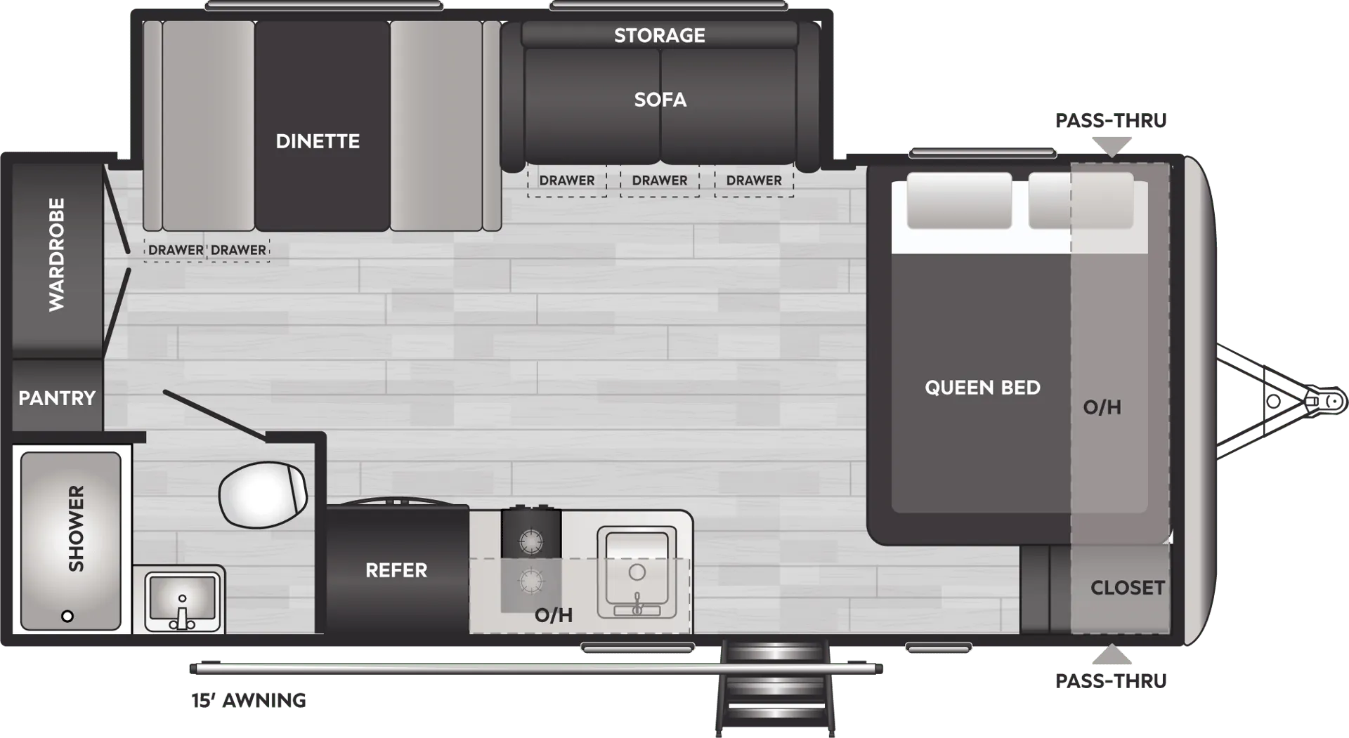 Keystone Springdale Classic Single 1860SS floor plan