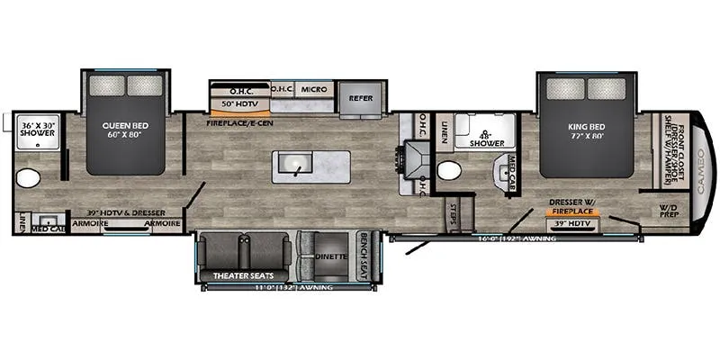 CrossRoads Cameo CE4041DB floor plan