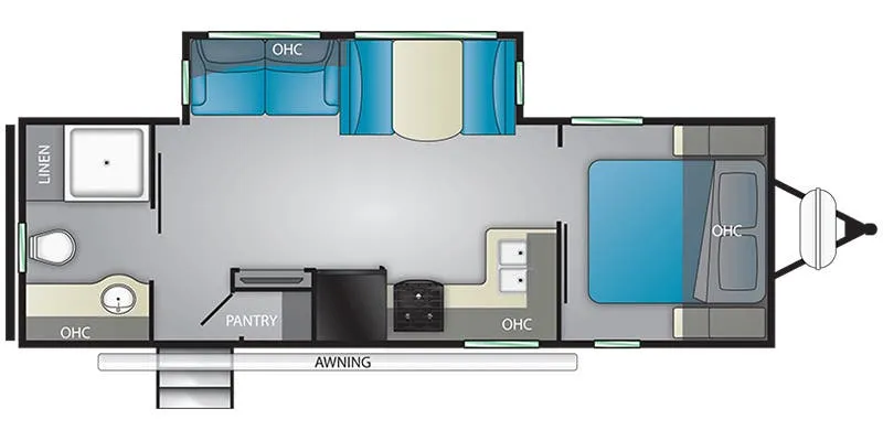 Heartland Mallard M260 floor plan