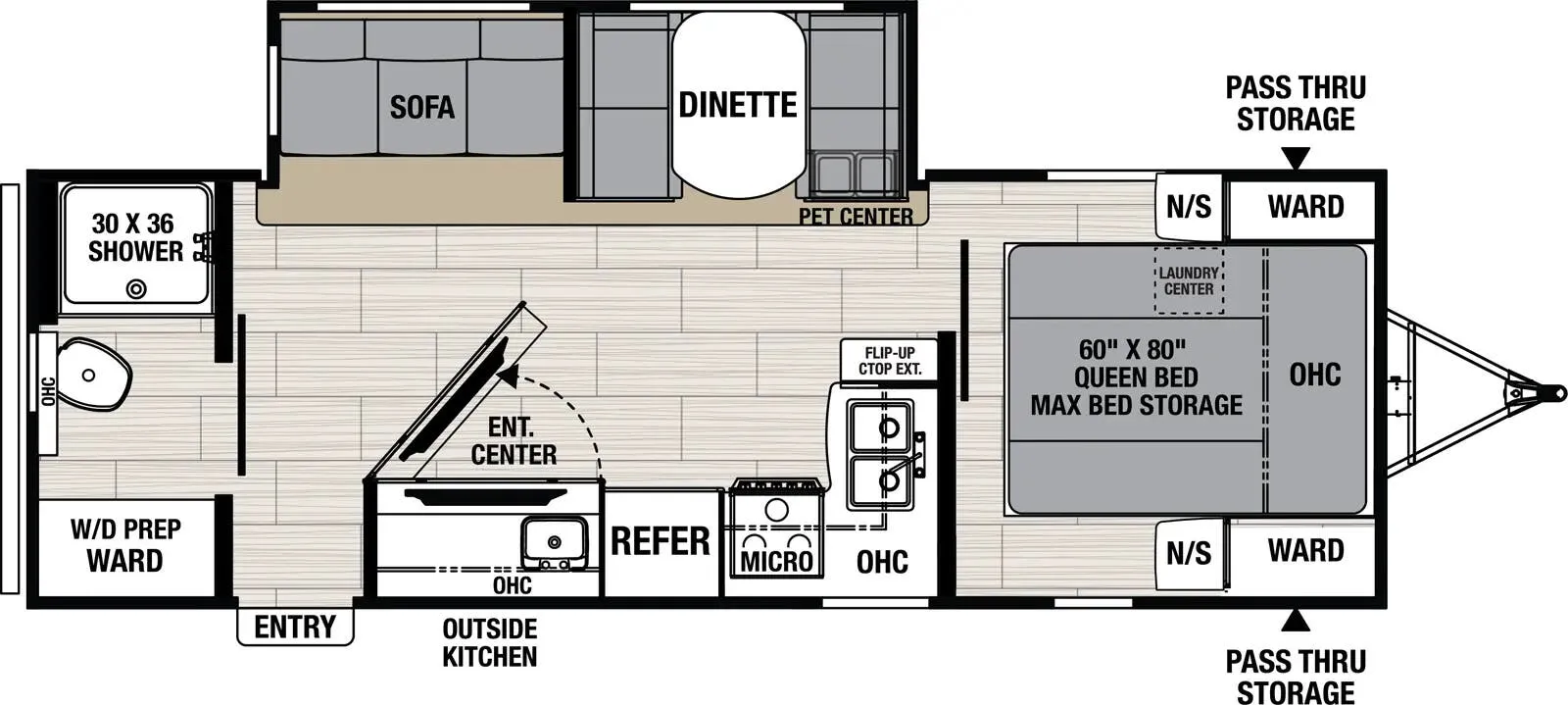 Coachmen Northern Spirit 2557RB floor plan