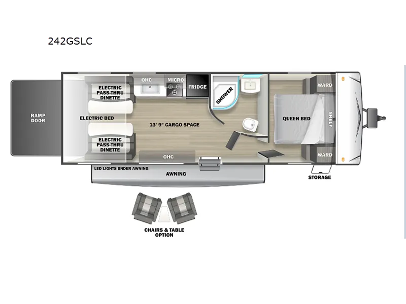 2022 Forest River Sandstorm 242GSLC - Floor plan