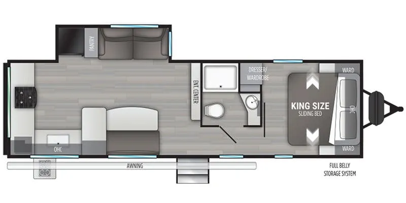 Cruiser RV MPG MPG 2975RK floor plan