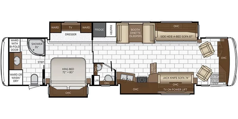 Newmar Ventana 4037 floor plan
