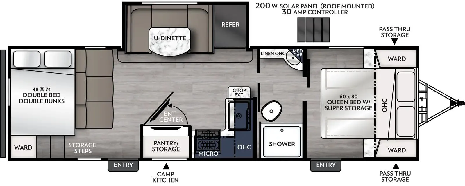 Coachmen Apex Ultra-Lite 266BHS floor plan