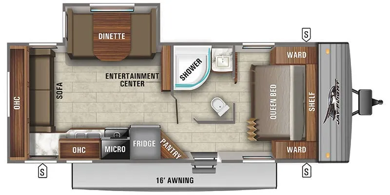Jayco Jay Flight SLX 245RLSW floor plan