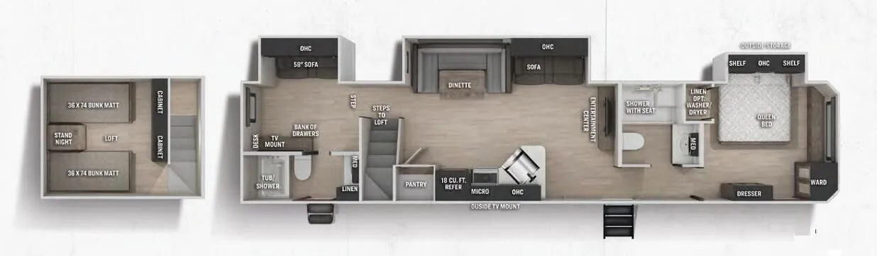Forest River Cherokee 39CA floor plan