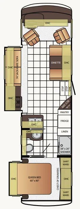 Newmar Bay Star Sport 3220 floor plan