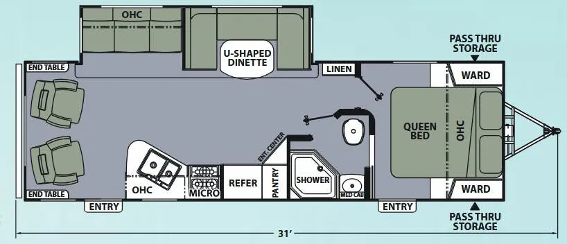 Coachmen Apex Ultra-Lite 279RLSS floor plan