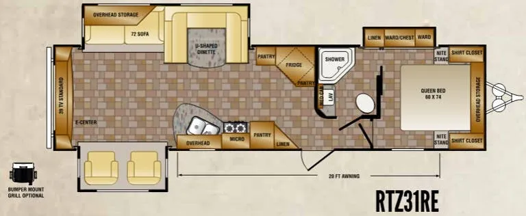 CrossRoads Rezerve RTZ31RE floor plan