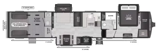 Keystone Fuzion 442 floor plan